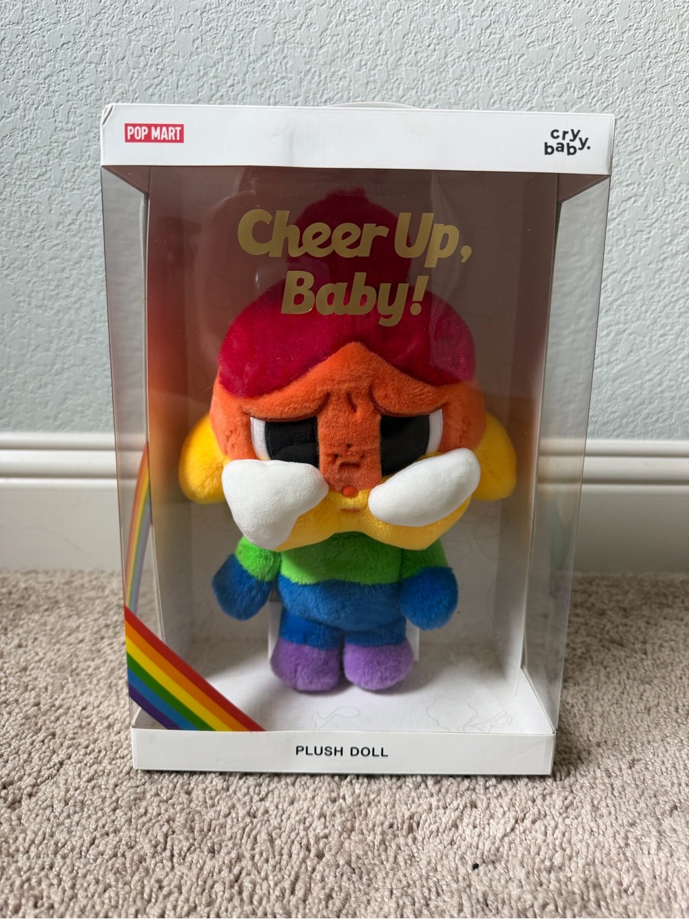 POP MART CRYBABY Cheer Up, Baby! Series Multicolor Plush Doll Large Size